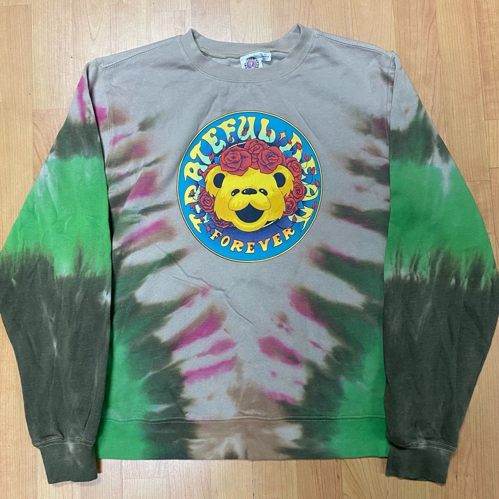 Grateful Dead Forever Women’s Tie Dye Sweatshirt Available in S, M, L, XL, 2XL
